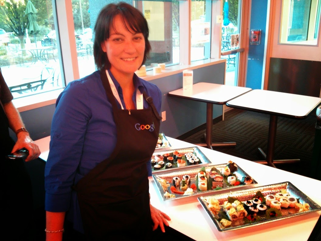 The Three Marketers team competing in an Iron Chef-style team-building challenge at Google headquarters in Mountain View